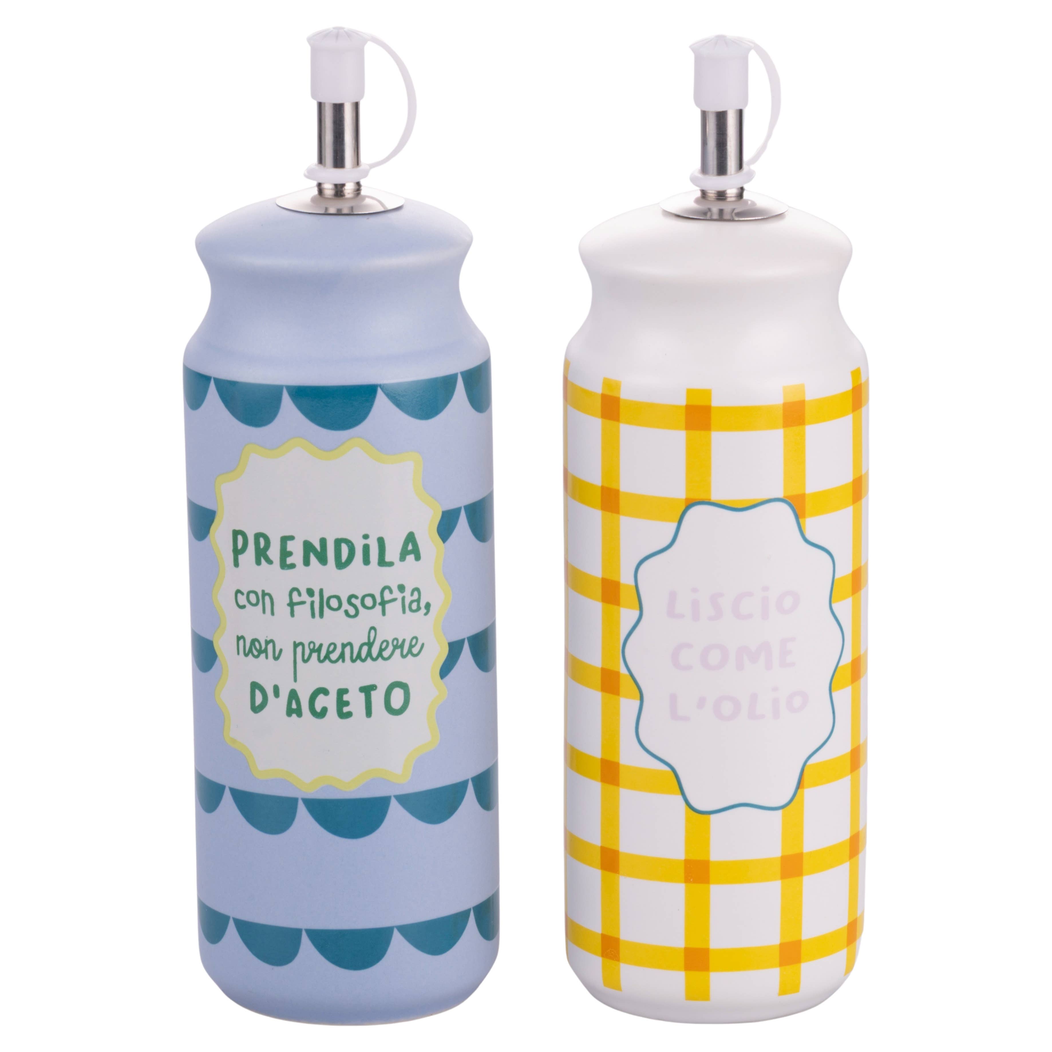 VdE Tivoli 1996 - Wholesale Dispenser voor olie/azijn - MEER AMOR MENAGE SET 4 ST / STANDAARD1