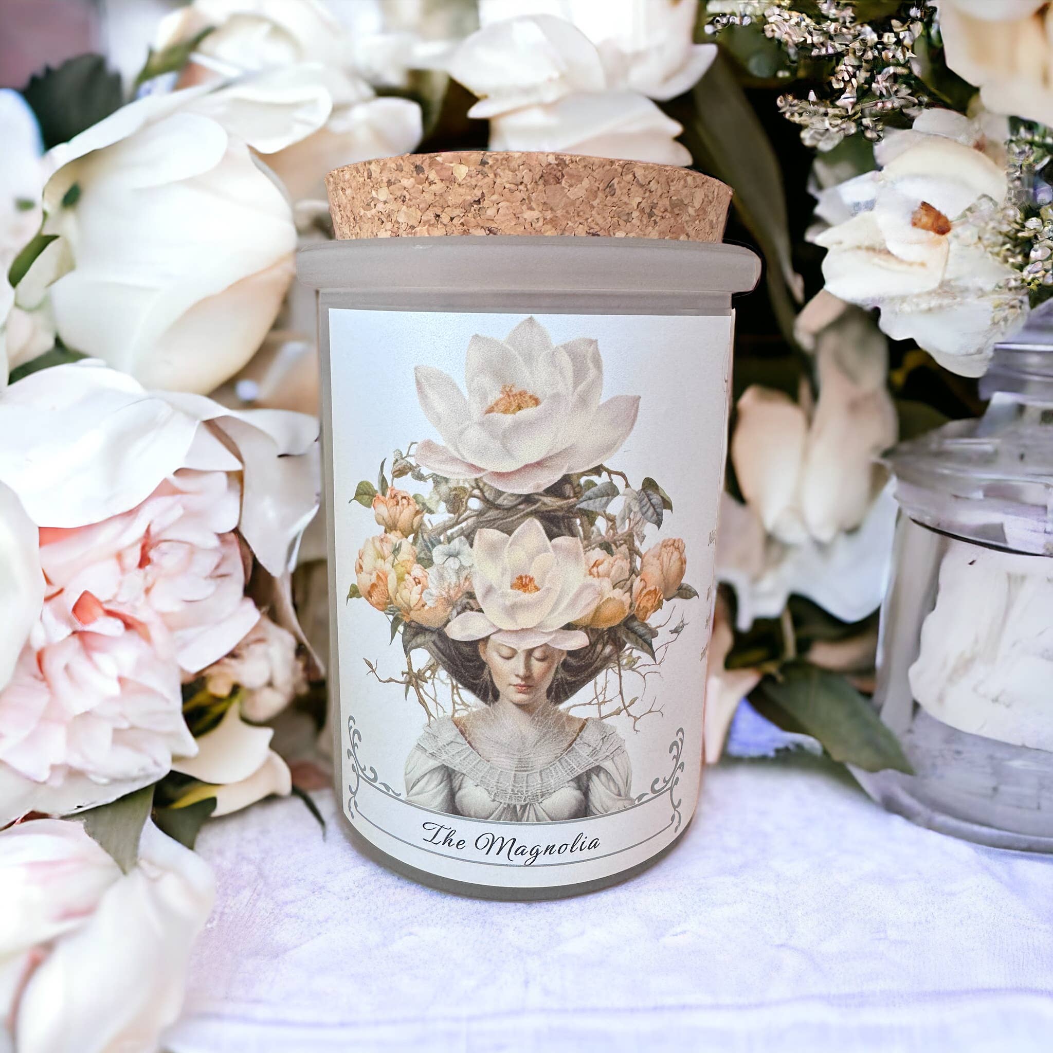 Montana Farmacy - Vente Bougie en bocal - Bougie Flower Power © - Fleurs de magnolia botaniques vintage 0