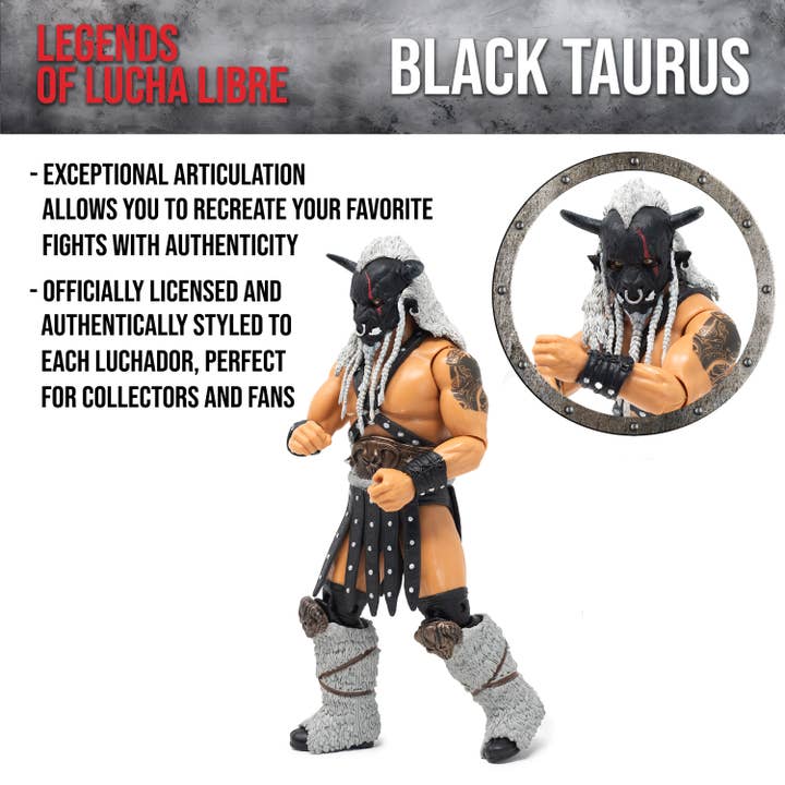 Legends of Lucha Libre - Fanaticos: Black Taurus for wholesale by Boss Fight Studio Llc