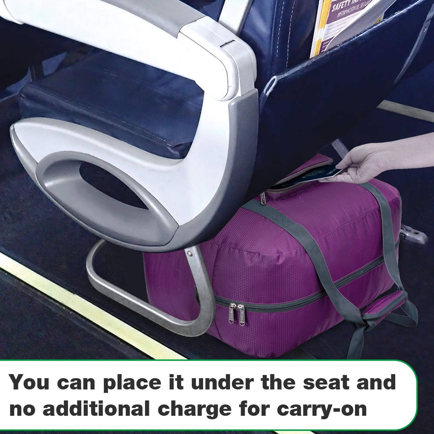 wandf – wholesale Duffelväskor – Unisex – Hopfällbar 30 L reseväska, weekenderväska 45 cm16