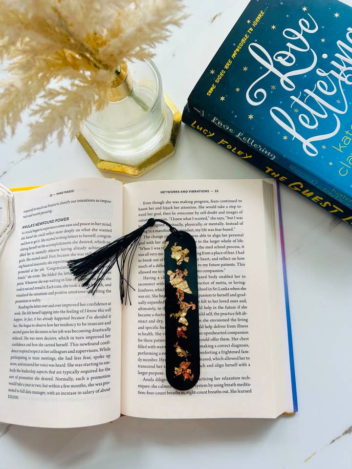 Resin Bookmark Copper and Gold for wholesale by Jen Lashua | Home Decor & Gifts