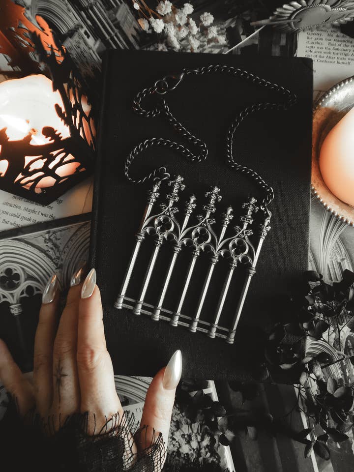 Cemetery Walks Necklace for wholesale by The Pretty Cult