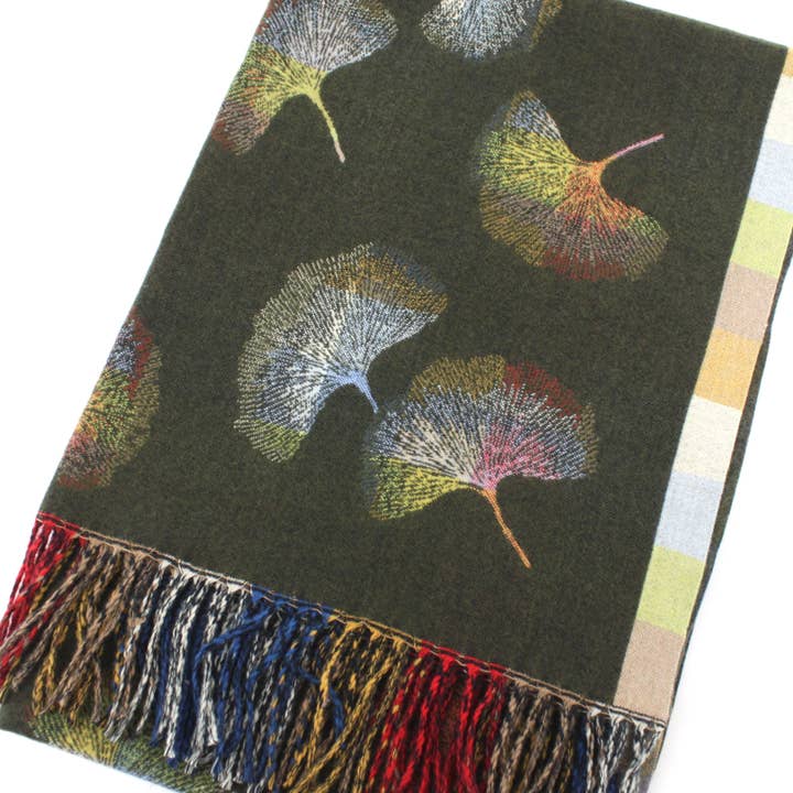 Pretty Persuasions - Wholesale Sjaal - Dames - S25388 Ginkgo-Patroon Omkeerbare Sjaal42