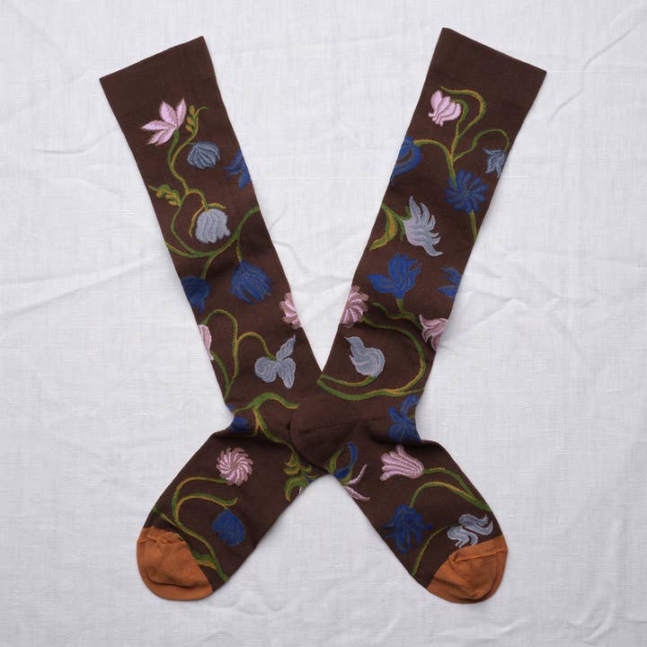 Chestnut Flower Knee-Highs for wholesale by Bonne Maison