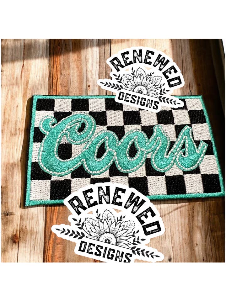 Patch à carreaux pour la vente par Renewed Designs