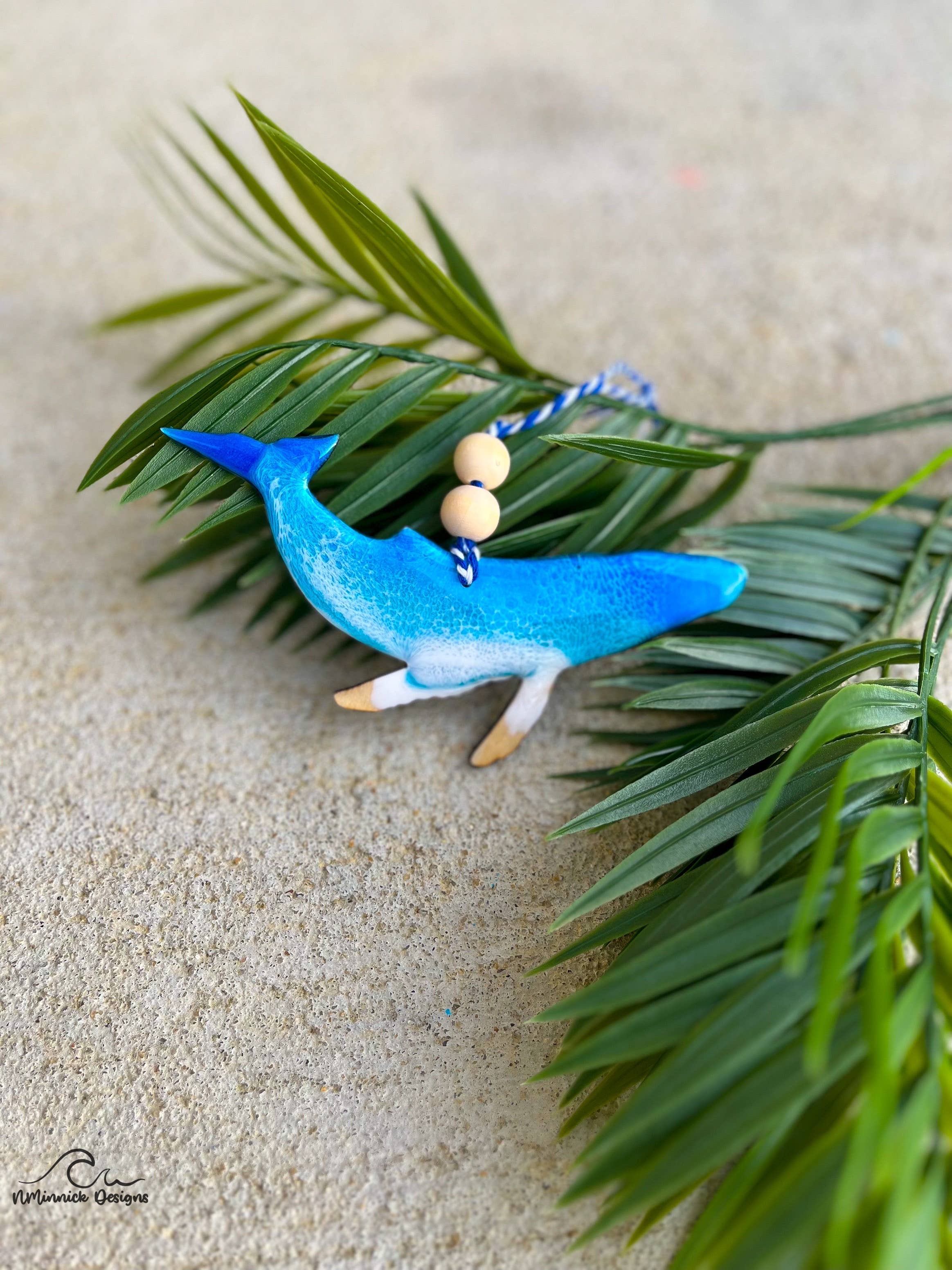 NMinnick Designs - Wholesale Ornament - Humpback Whale Beach Ornament2