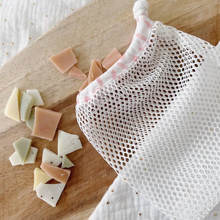 Saves soap net for wholesale by Les cotons de Romane
