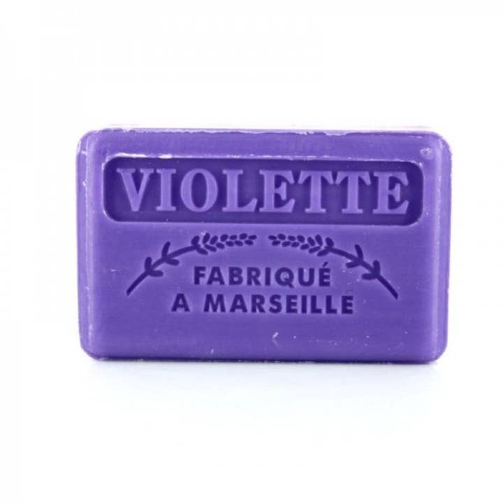 Au Savon de Marseille - Wholesale Bar Soap - Violet - French soap with organic shea butter 125g