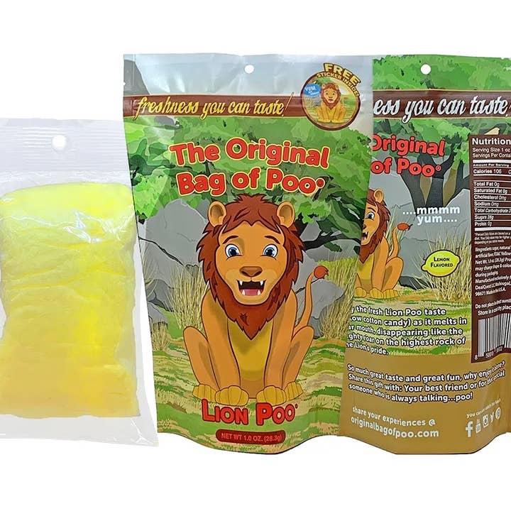 "The Original Bag of Poo"® - Wholesale Cotton Candy - The Original Bag of Poo (Lion Poo)