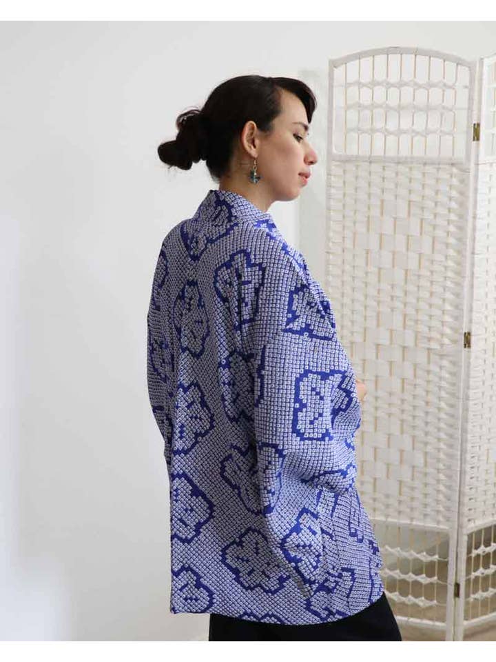 KimonoZen - Wholesale Kimono - Women's - Night Blue Haori Kimono Jacket1