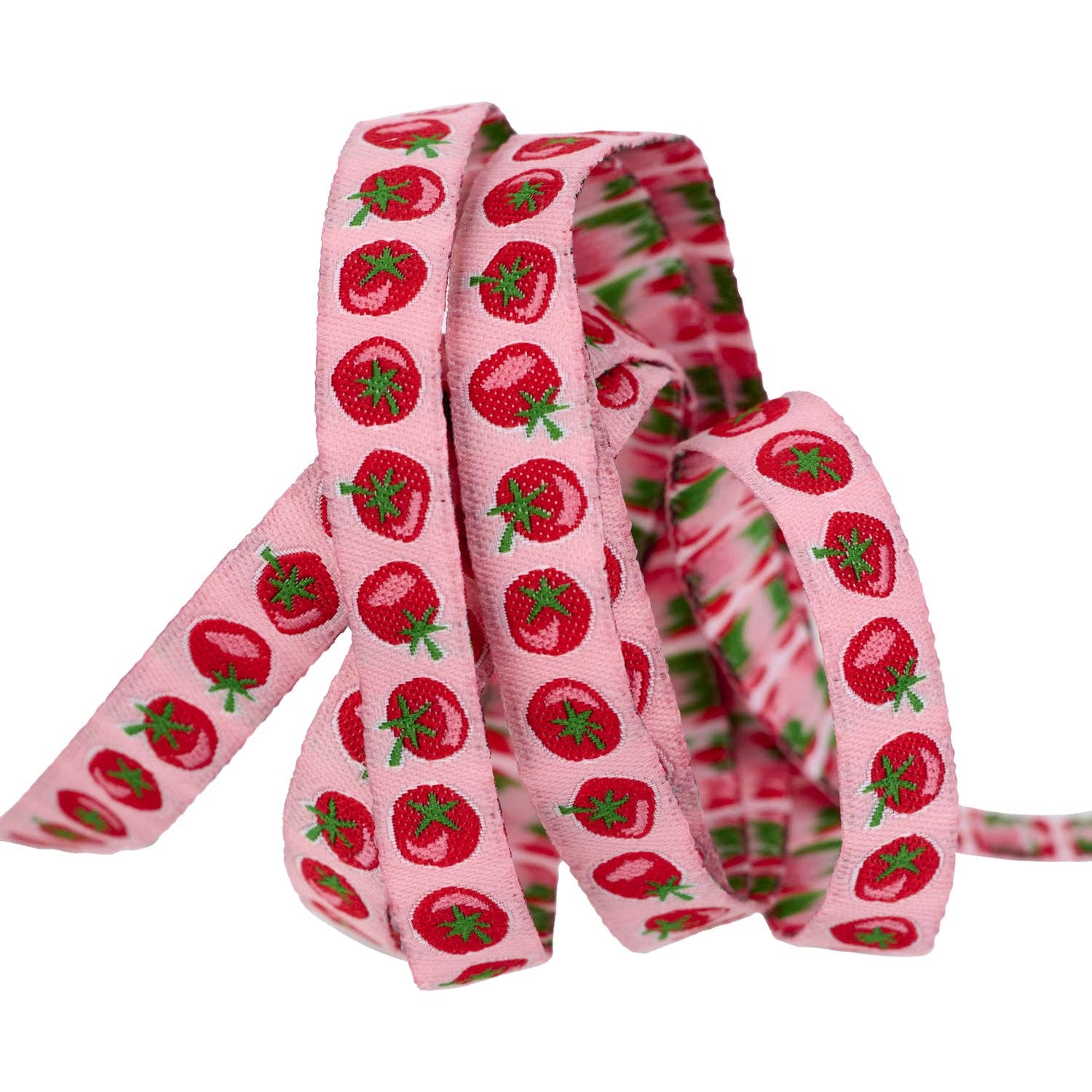 Renaissance Ribbons – Großhandel Band – Geschenke verpacken – Im Gemüsegarten - Tomate - 3/8" Breite - von Loes Van Oosten - 15 Yard Spule1