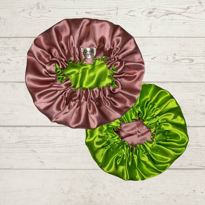 Omkeerbare muts in paarse en limoengroene kleur voor wholesale door Buli Life