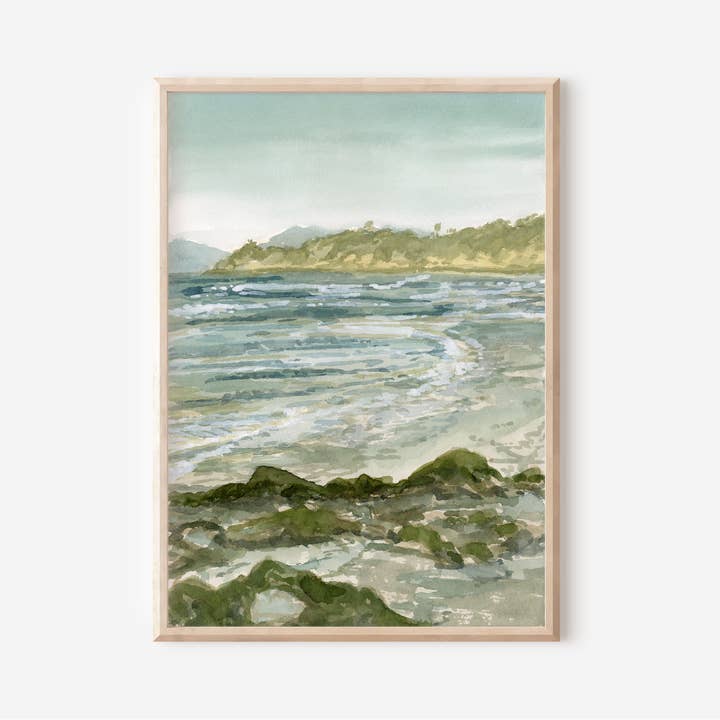 Solana Strand | Akvarel Giclee kunsttryk for engroshandel hos Rebecca Sobbi Studio
