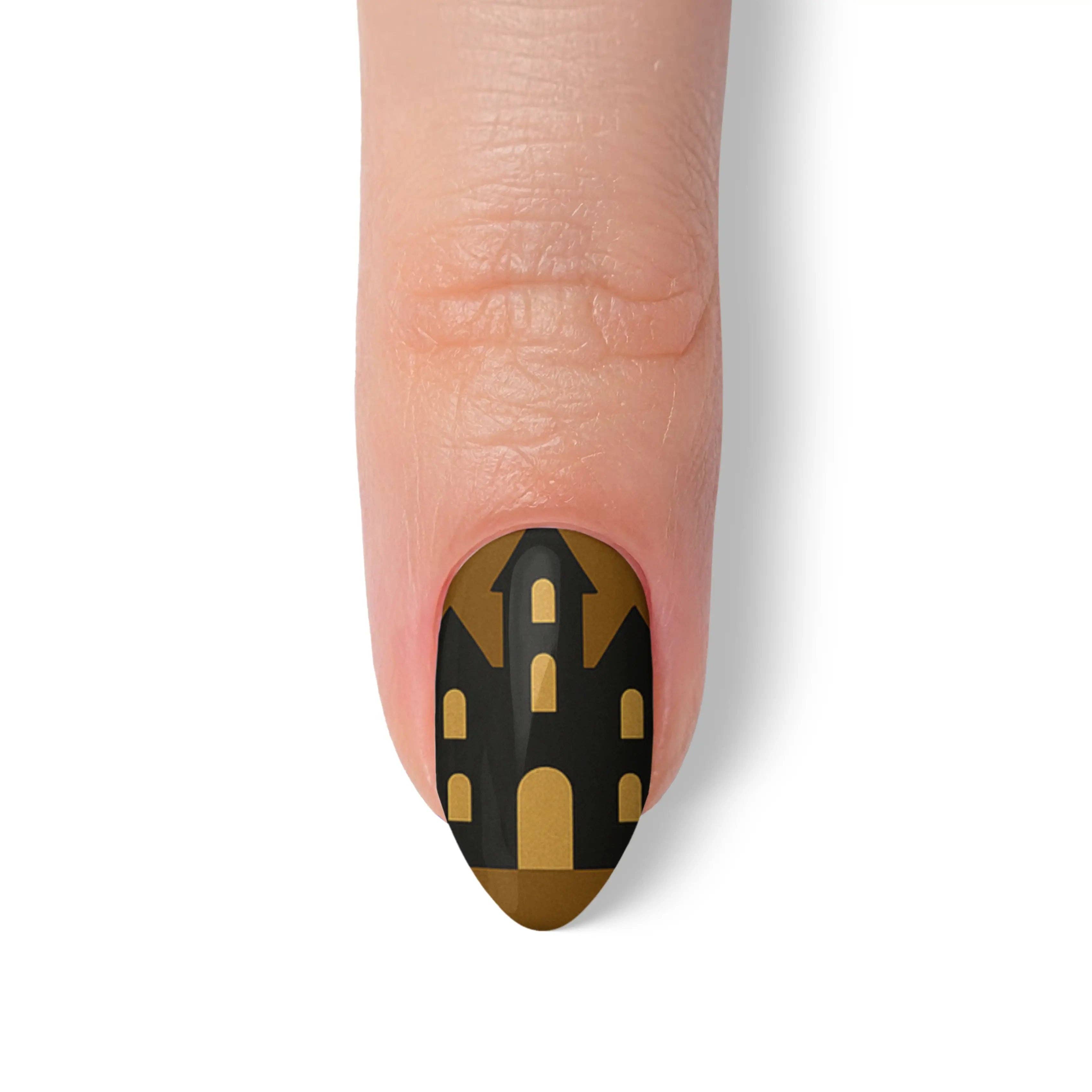 FYNE BODY - Wholesale Press-on/fake nails - Ghoul's Gold Glamour Halloween Press-On Nails84