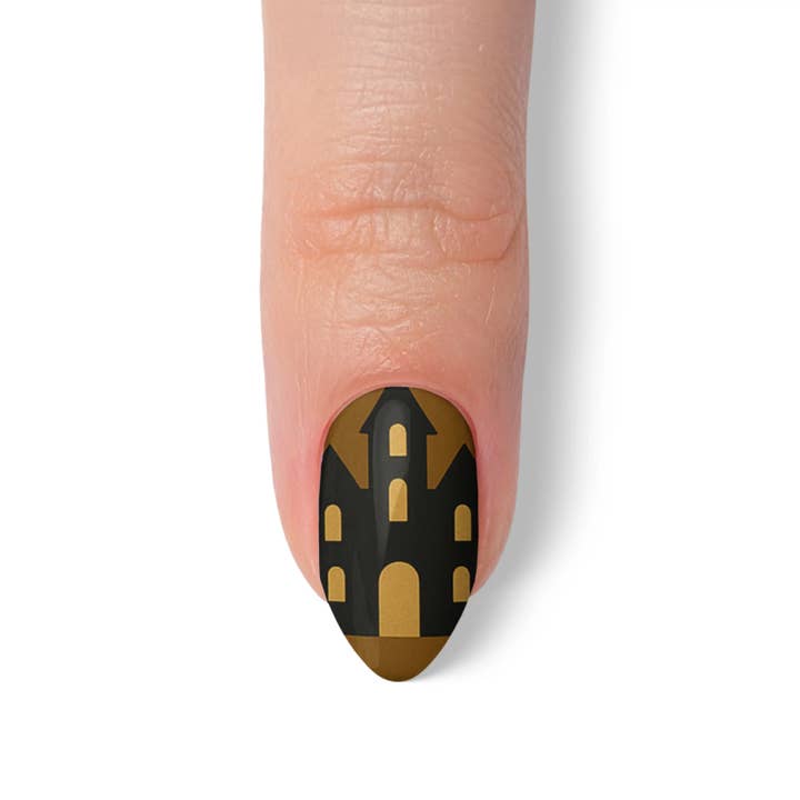 FYNE BODY - Wholesale Press-on/fake nails - Ghoul's Gold Glamour Halloween Press-On Nails84