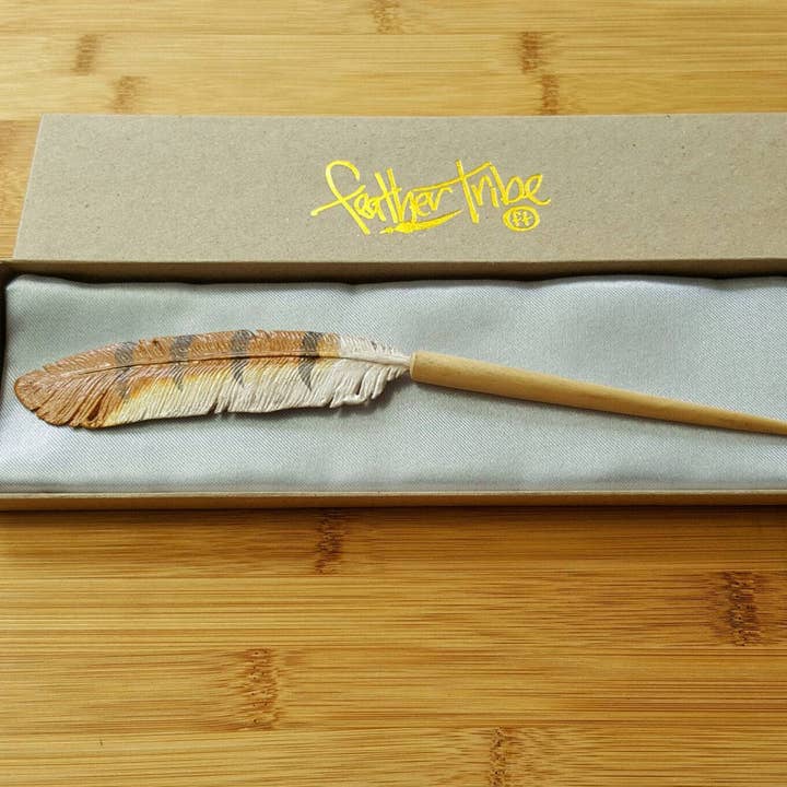 Ugle fjer hårstang for engroshandel hos Feather Tribe