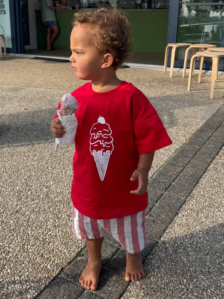 Ice Cream Cone Tee for wholesale by Luna + Luca