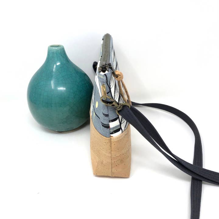 mmb by hand - Wholesale Crossbody Bag - Women's - Organic and Cork Mini Crossbody - Charley Harper Prints7