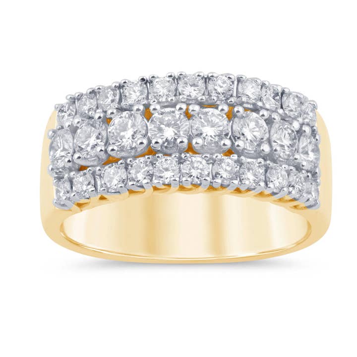 Certificeret 1,82 CTW VS Herre Lab-dyrket Diamantbånd 14K Guld for engroshandel hos White Rock