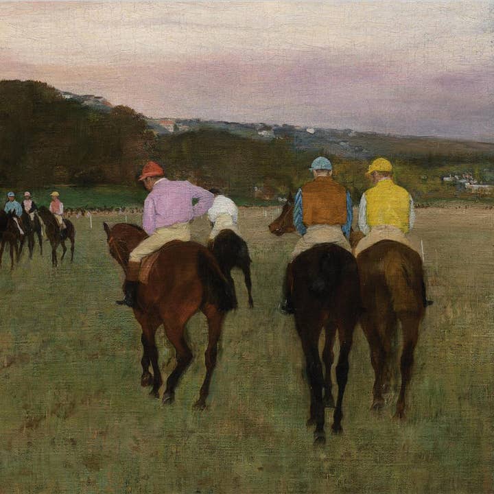 Racehorses At Longchamp, 1871 for wholesale by The Retrospect Group Collection