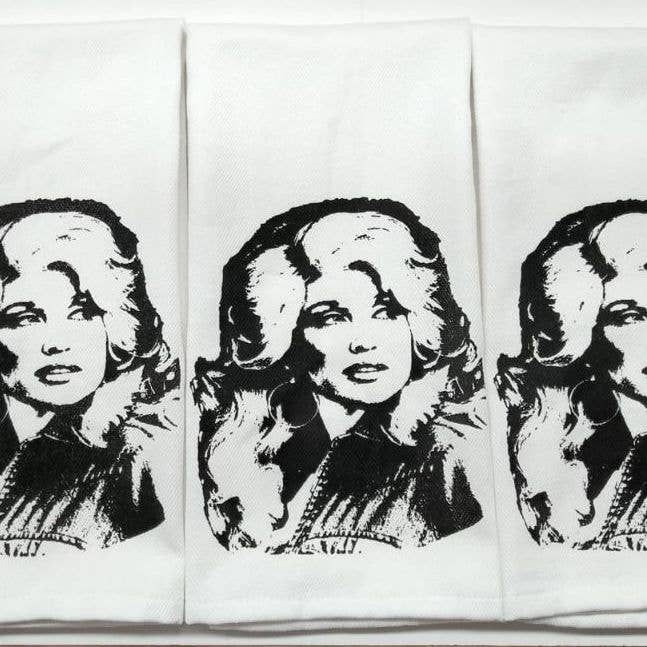 Dolly Inspired Tea Towel - Dolly - Dolly Parton for wholesale by Barrel Down South