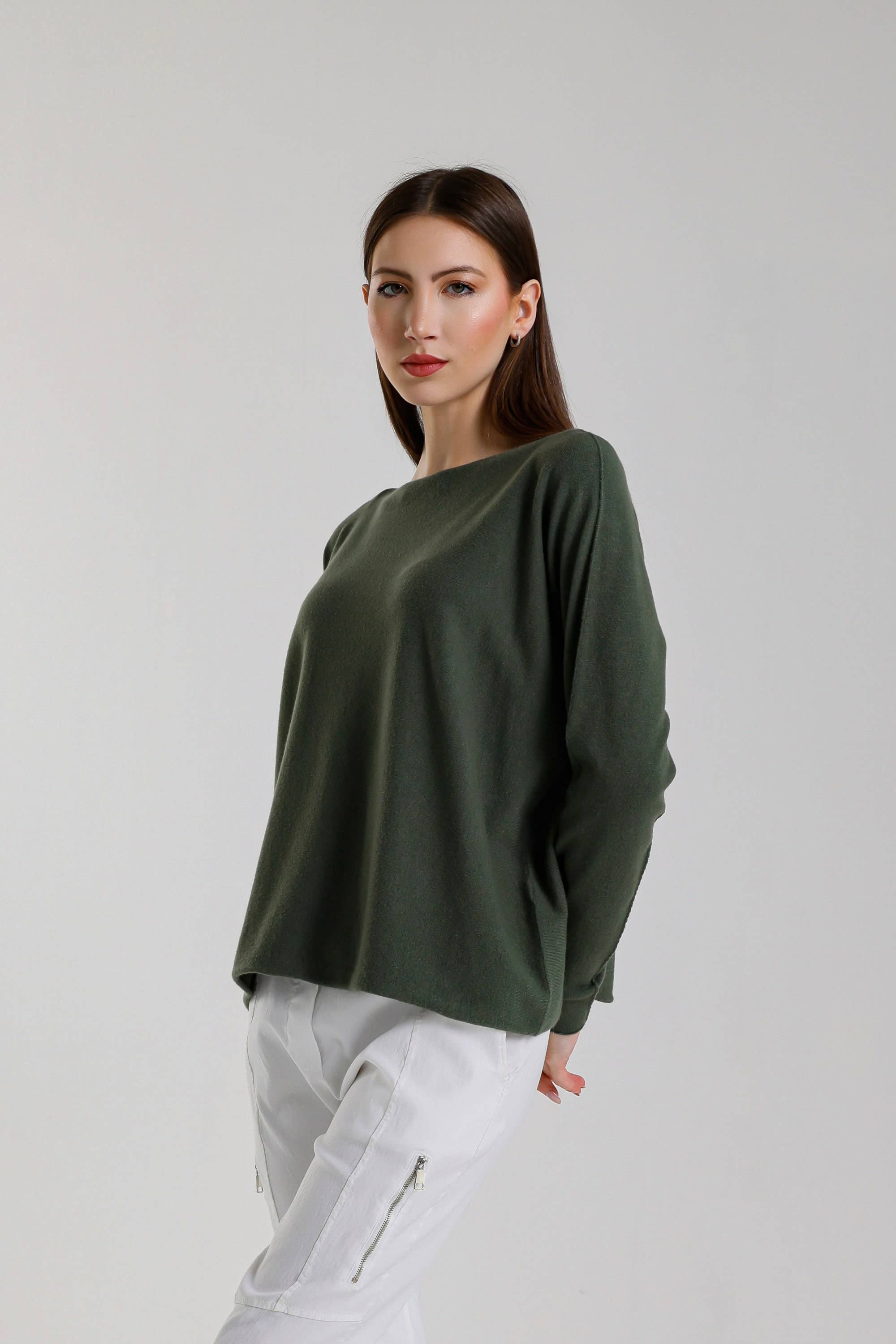 TINA Stephens Italy/Tees By Tina - Wholesale Knit Sweater - Women's - Laurin Seriously Soft Jewel Neck Sweater (BLS425)34