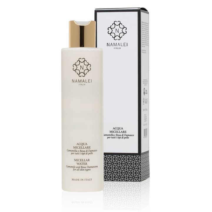 Kamille Og Damaskus Rose Micellært Vand for engroshandel hos Namalei srl