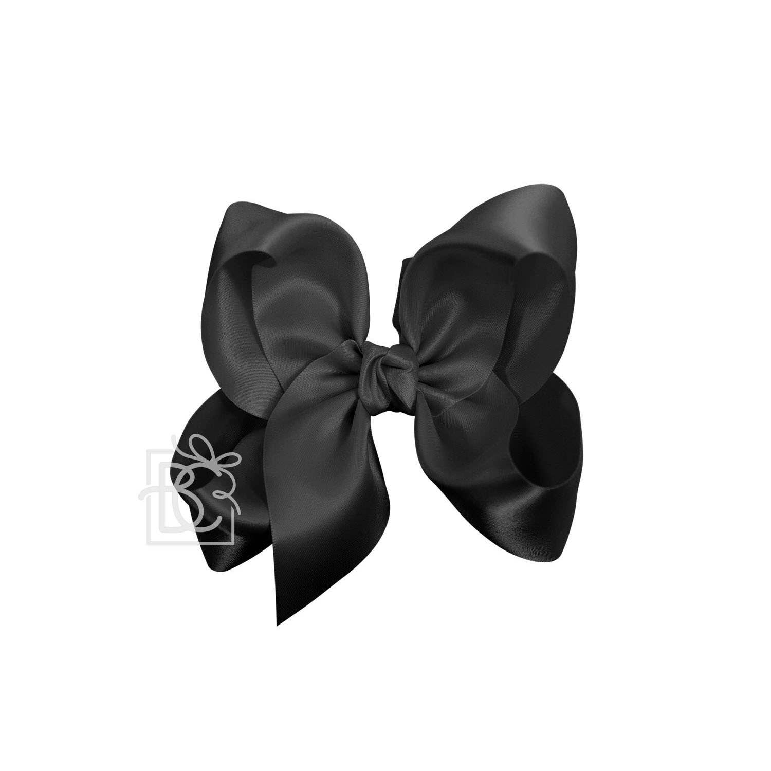 Beyond Creations, LLC - Wholesale Hair Bow - Kids - SATIN BOW ON CLIP141