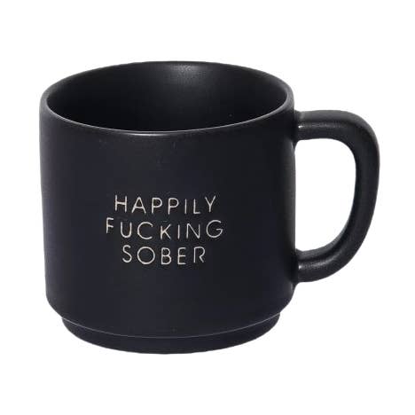 Multi Happily Fucking Sober Mug for wholesale on Faire0