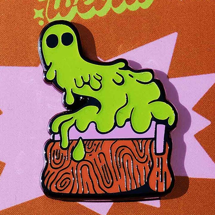 Screen printer Squeegee enamel pin for wholesale by It's Not That Weird