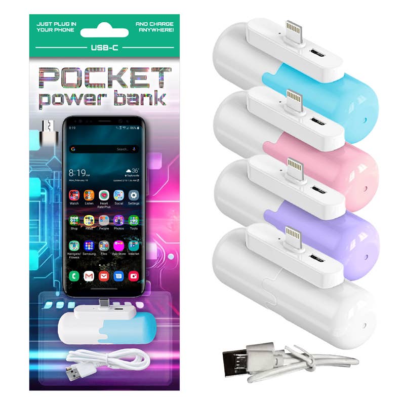 Deluxe Import Trading - Wholesale Portable Charger - Power Bank Type C 4 colors assorted0