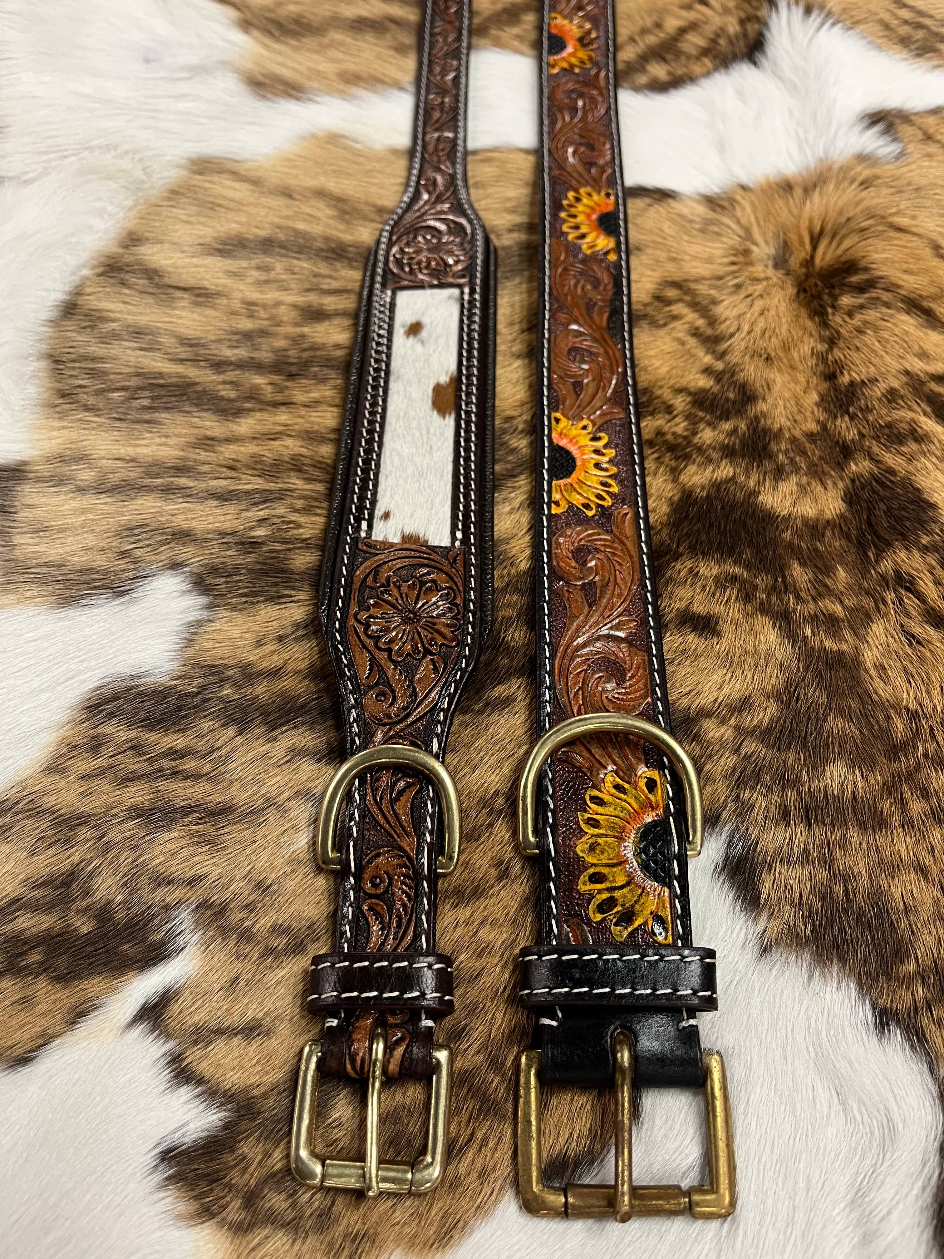 Wholesale Cowhide & Leather Dog Collars for your store Faire
