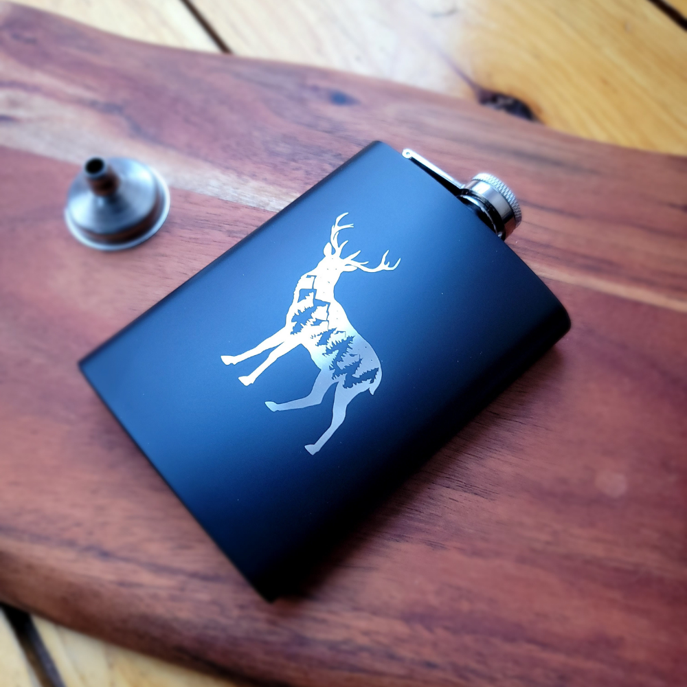 Gem Lounge Jewelry – wholesale Plunta – Hjort vildmark rostfritt stål kolv med tratt1