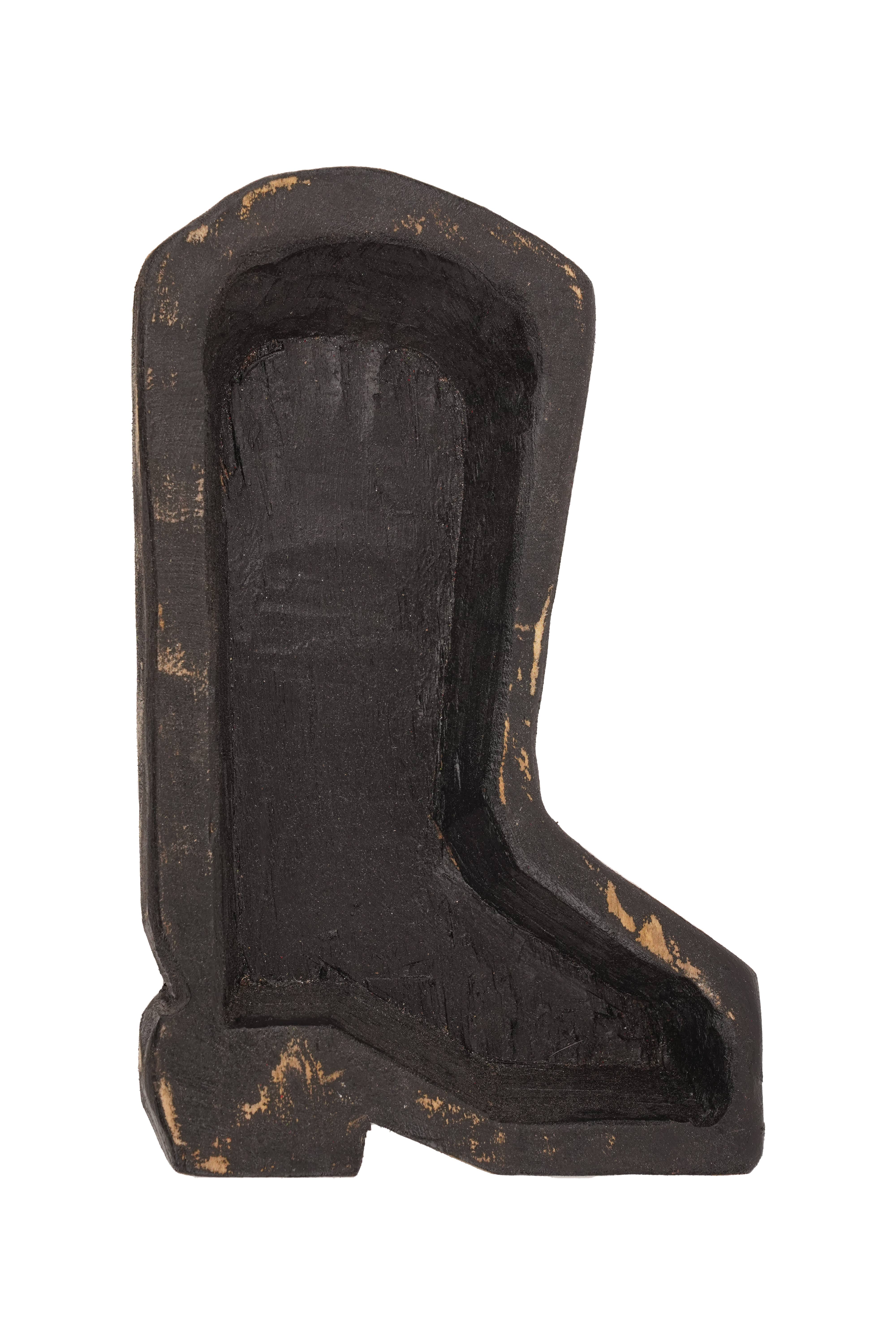 My Amigos Imports - Wholesale Candle Holder - Boot Bowl-7 x 10 x 2 inches-Wood-Candle Pour Ready-Boot5