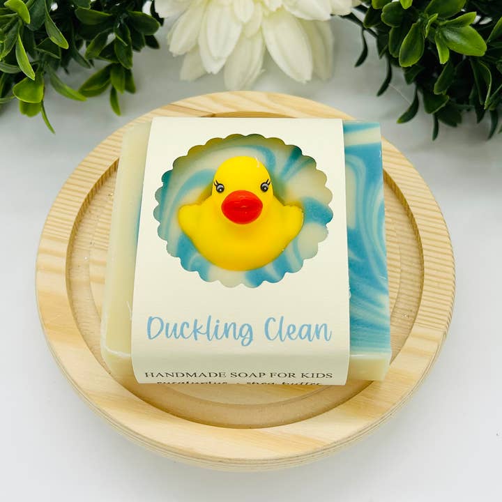 SARATOGA NATURAL BODY CARE LLC - Wholesale Bar Soap - Duckling Clean Handmade Soap Bar for Kids NATURAL VEGAN