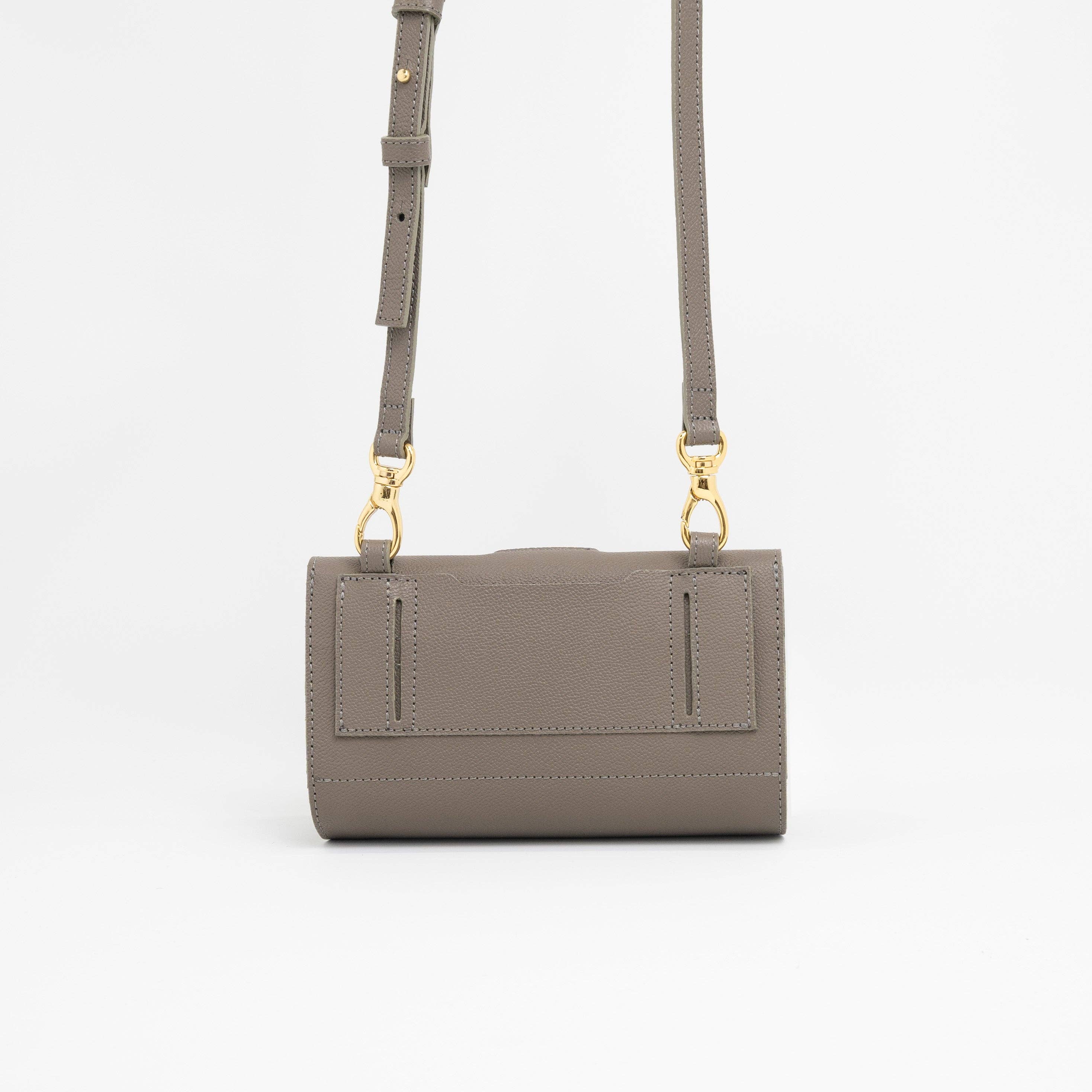 Unofuku - Wholesale Shoulder Bag - Women's - re:credo Noemi  4-Way Shoulder Bag (Grey)1