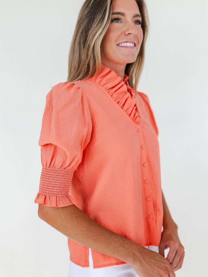 Mary George - Wholesale Button Down Shirt - Women's - Harper Top13