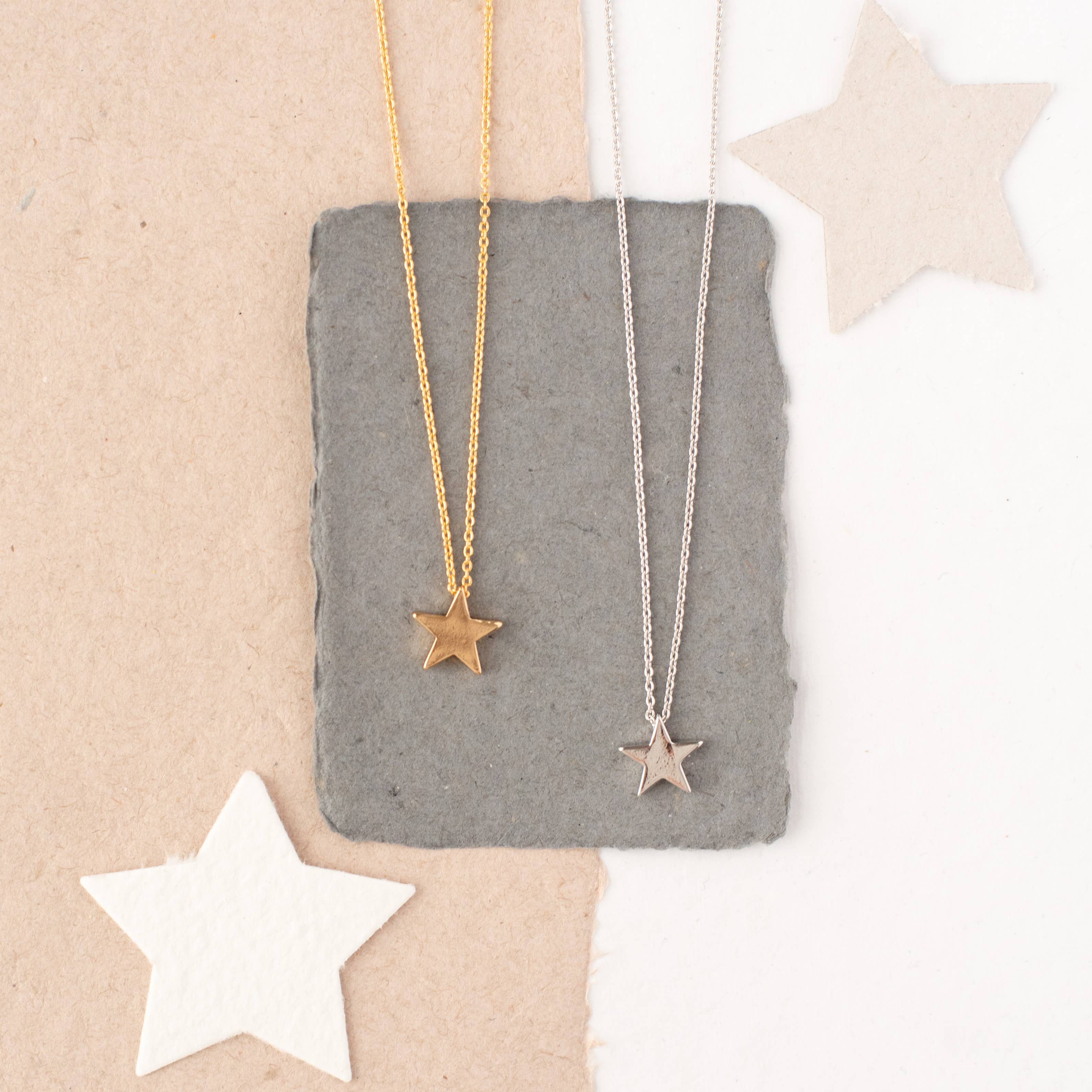 Rebecca Accessories LLC - Wholesale Pendant/Charm Necklace - Star Bead Charm Necklace Gift Giving, Layering Necklace1