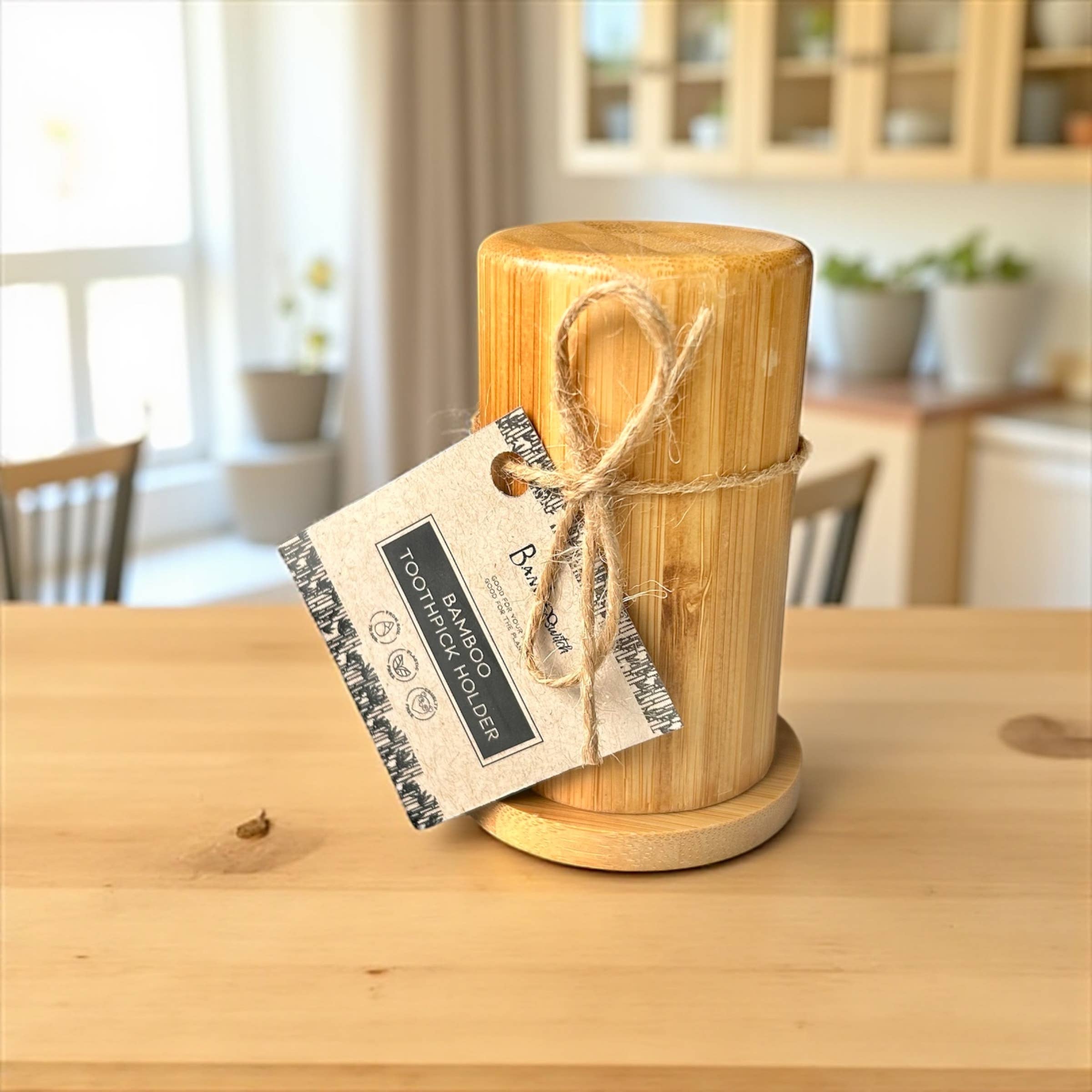 Bamboo Switch - Wholesale Kitchen Tool/Gadget - Bamboo Toothpick Holder1