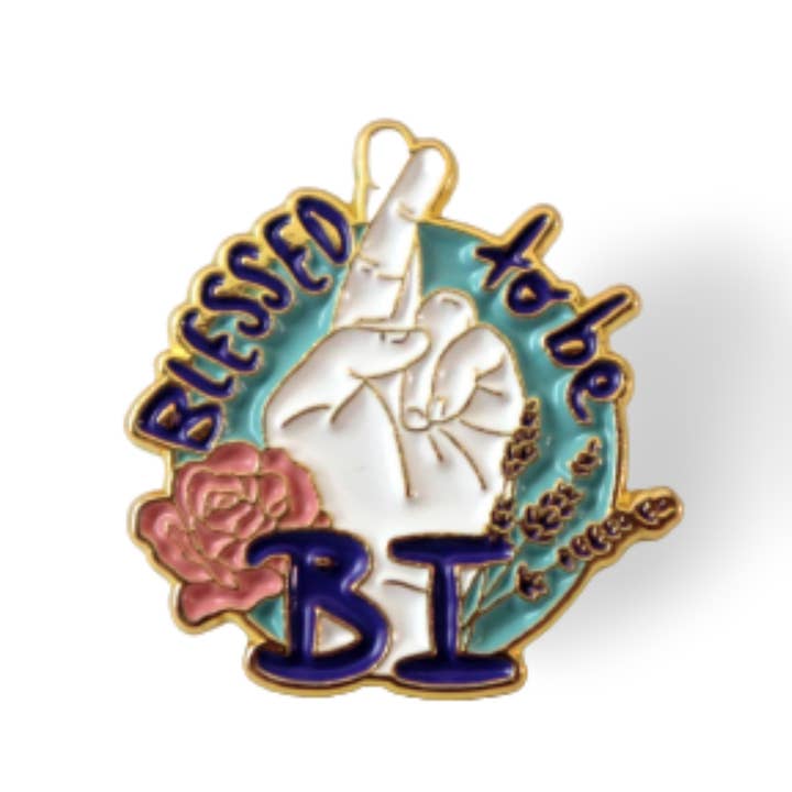 Alfiler de esmalte Blessed To Be para venta al por mayor de Luck and Lavender Studio
