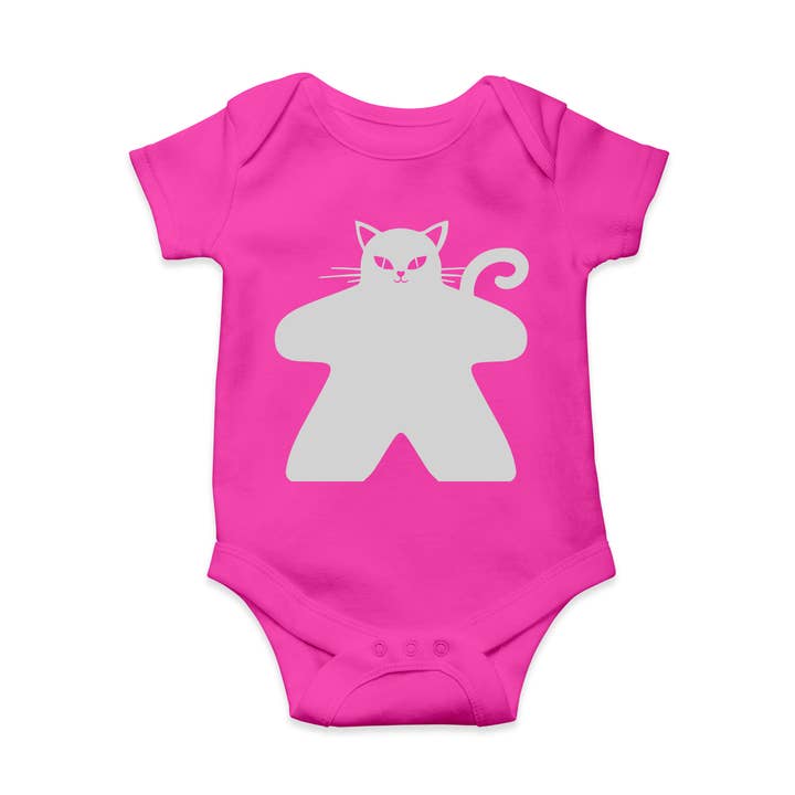 Meeple Cat Babybody für den Großhandel von Meeplings | Handmade in Berlin