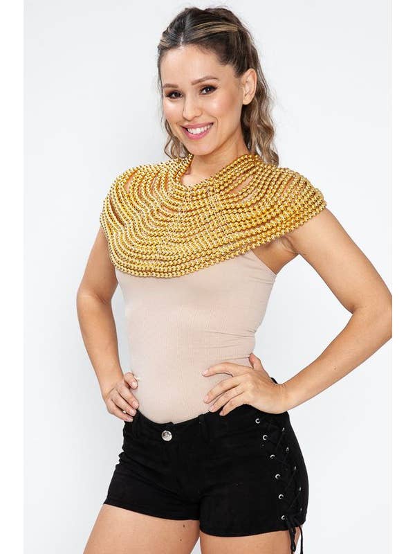 Lydia USA - Wholesale Blouse - Women's - Pearl Shawl Top