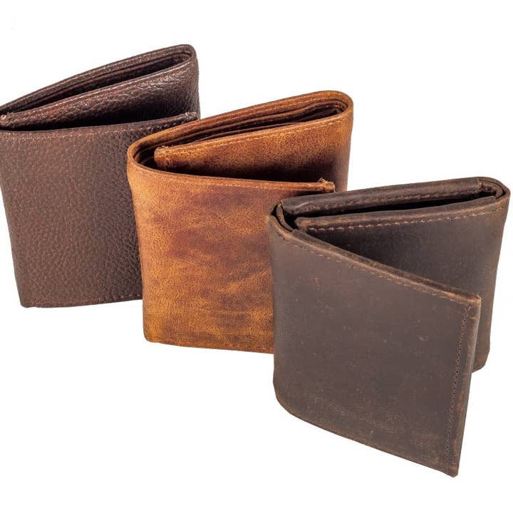Men's Gifts Australia - Wholesale Wallet - Men's - Mens Trifold Leather Wallet
