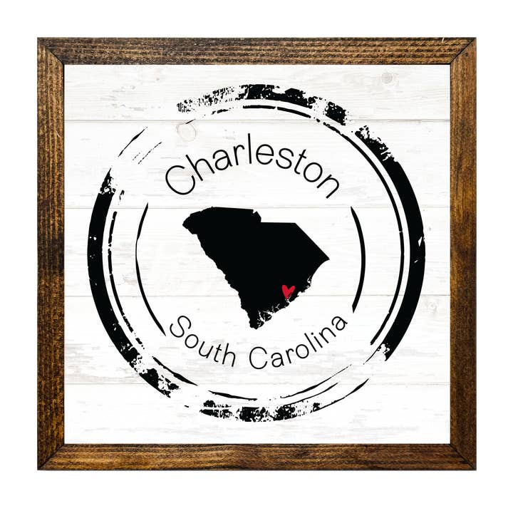 TIMBERLAND FRAME "LOVE YOUR TOWN SERIES" CITY STATE HEART for wholesale by Jarmz Designs