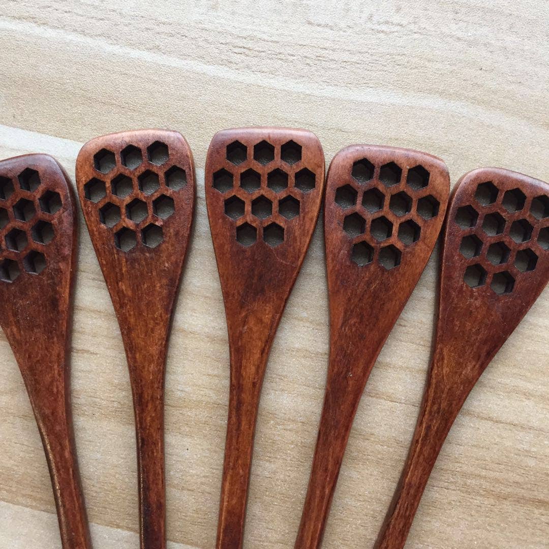 Eastvan bees - Wholesale Honey Dipper - Honey Dippers With Hex Holes1