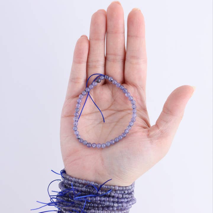 Mi Esperanza Minerals - Wholesale Beaded Bracelet - One Tanzinite Bracelet3