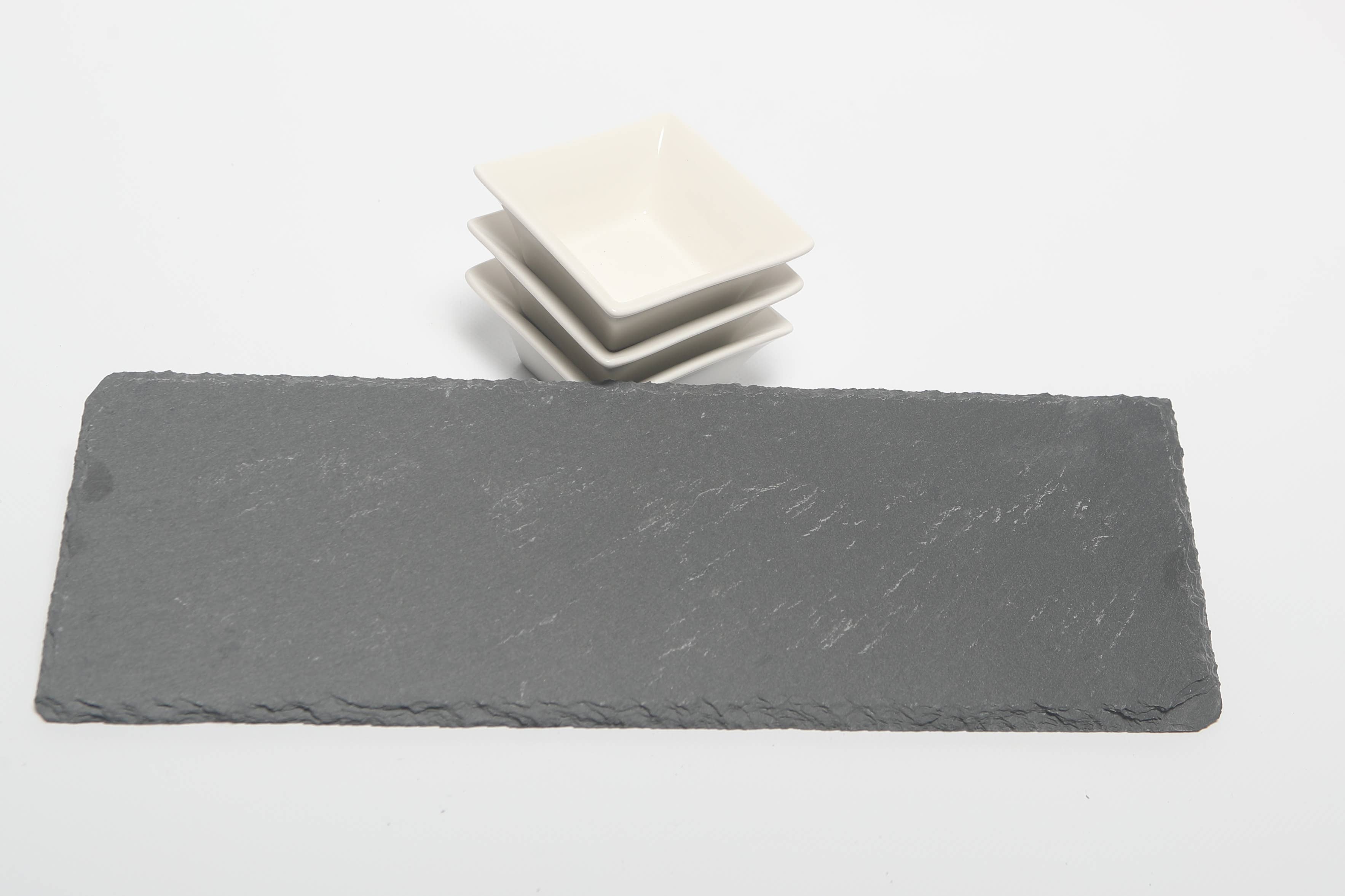 Express Lite T/A PenPant – wholesale Serving bowl – Natural Slate Appetiser, Tapas or Dips Set4