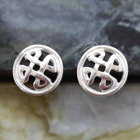 Celtic Knot Cross In Circle, Studs for wholesale by CLANDELA