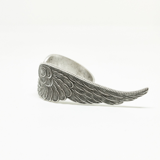 Jenna Scifres Handmade Jewelry - Wholesale Cocktail/Statement Ring - Silver Wing Ring0