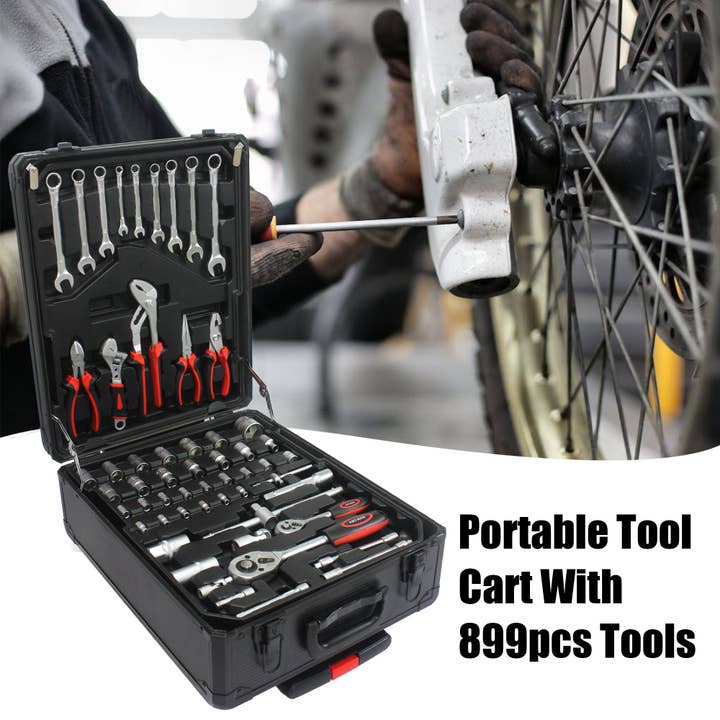 39F Inc. - Wholesale Tool Set - Home Repair Tool Set with Rolling Toolbox-4 Drawer5